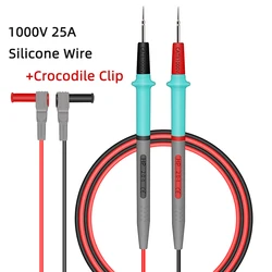 1000V 20A Silicone Wire Universal Probe Test Leads Pin for Digital Multimeter Needle Tip Multi Meter Tester Probes Cable DIY