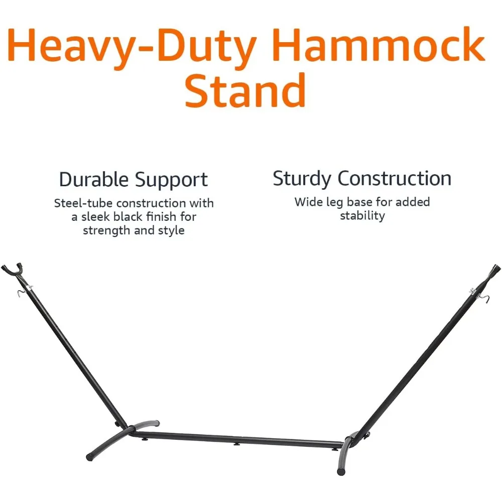 Heavy-Duty Hammock Stand, inclui estojo portátil, 9 pés