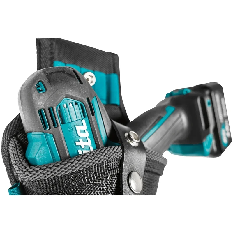 Makita E-15176 Impact Driver Holster Universal L/R Handed Leather Drill Bit Bracket Elastic Ring Electrical Bag