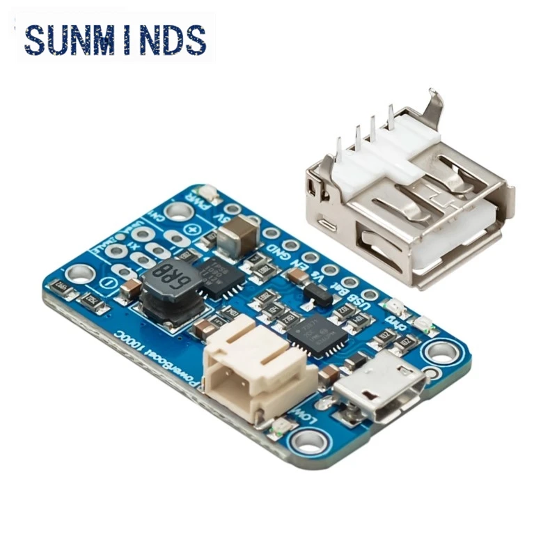 2465 Spot-Modul, wiederaufladbar, 5 V Lipo, USB-Boost-Ladegerät, PowerBoost 1000-Ladegerät – wiederaufladbar, 5 V Lipo USB Boost 1 A – 1000 °C