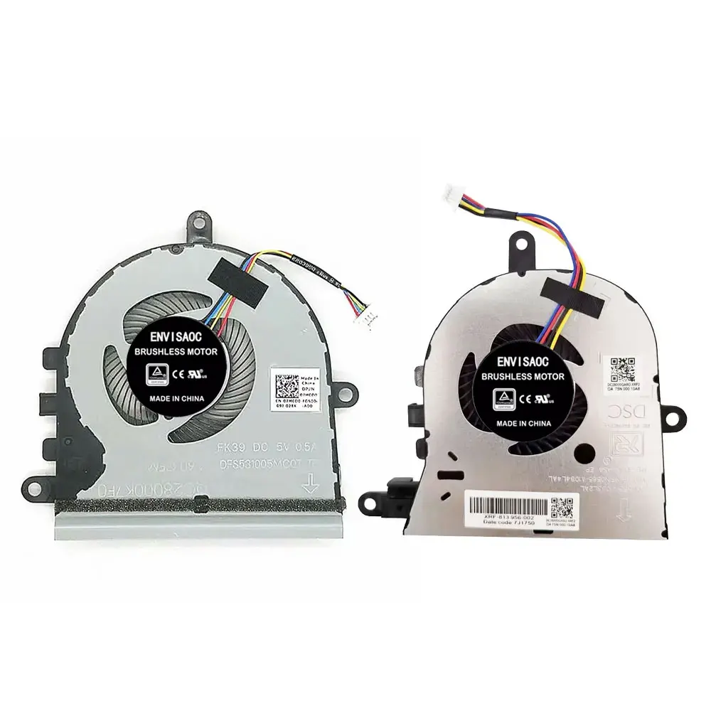 OEM For Dell Inspiron 15 5575 5570 5593 3533 3583 3584 3585 3593 3595 P75F 3501 3502 3505 Laptop CPU Cooling Fan Heatsink Cooler