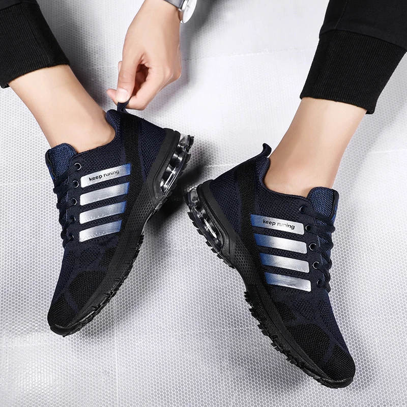 Hot Sale Men Runnning Shoes Breathable Plus Size Sneakers Outdoor Comfortable Sport Jogging Casual Shoes Women Training Footwear