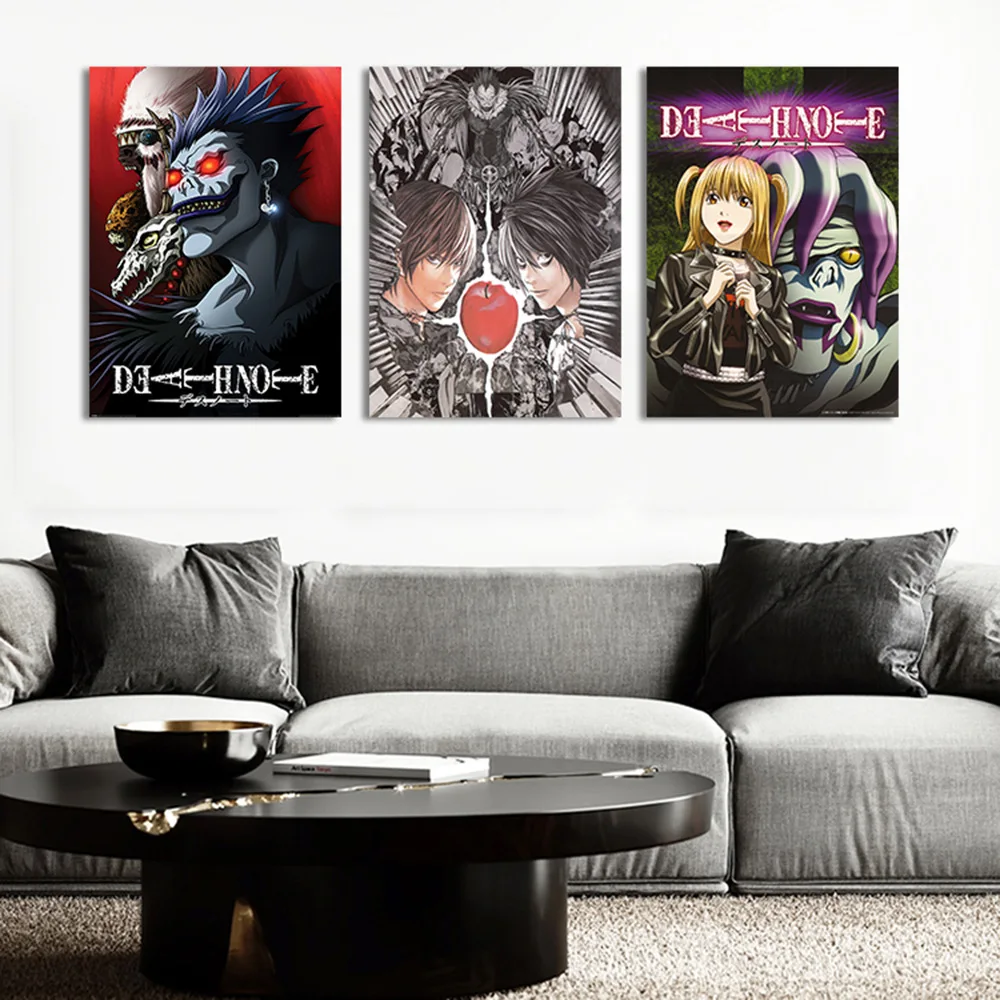 40 Classic Japanese Anime HD Posters DEATH NOTE Canvas Painting Bar Room Manga Decoration Painting Art Wall Sticker Picture Gift