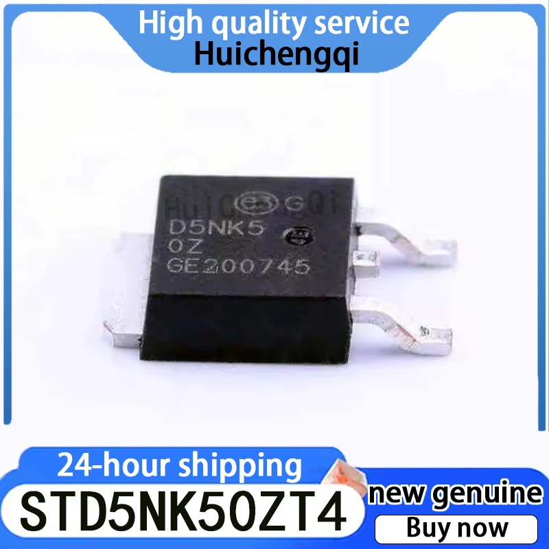 5 sztuk oryginału STD5NK50ZT4 MOSFET do 252 SMT
