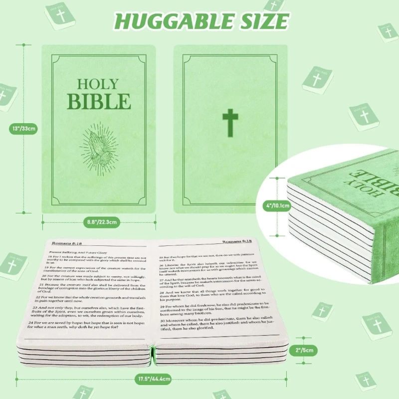

Plushes Holy Bibles Pillow Religious Companion Decors Soft Stress Cushions Relief Gift For Kids Adults