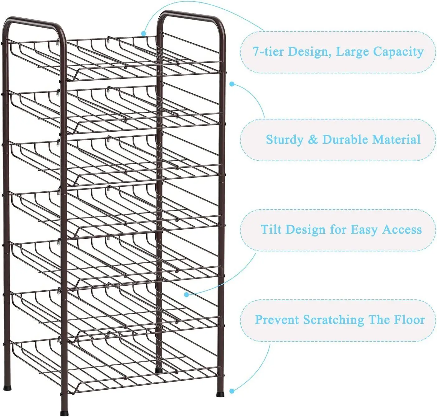 The 7th floor can dispenser rack in the food storage room can accommodate 84 multi-functional cans