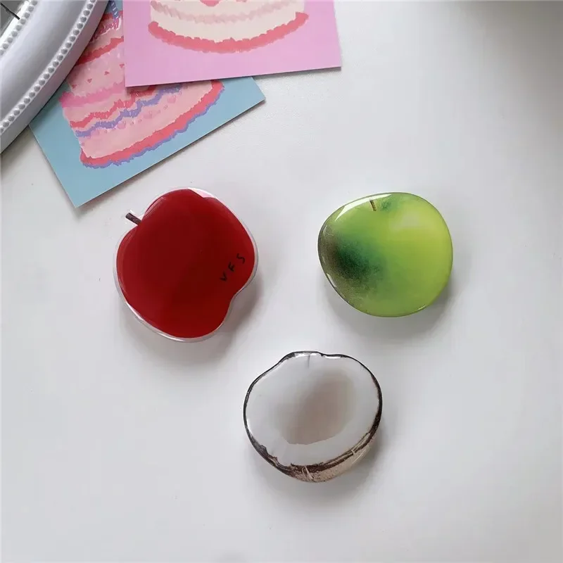 Vegetable Bread Fruit Cartoon Expandable Mobile Phone Holder  Korean Foldable Grip Tok Socket Finger Ring Bracket Accessories