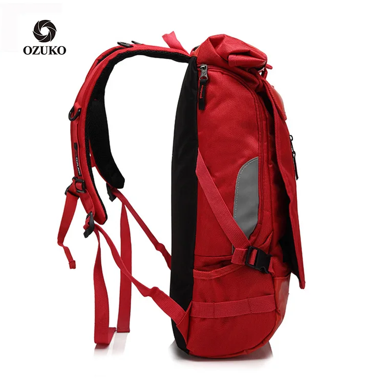 OZUKO Zaino da uomo Zaino idrorepellente per laptop da 15,6 pollici per adolescenti Zaini per studenti casual Moda Mochila da viaggio maschile