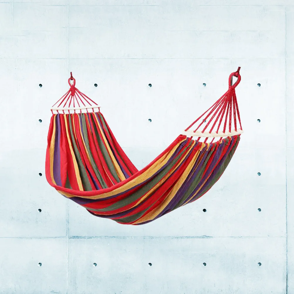 

Camping Hammock Hanging Bed Parachute Cloth Canvas Swing Anti Rollover Lightweight Portable Outdoor Furniture Travel Backpacking