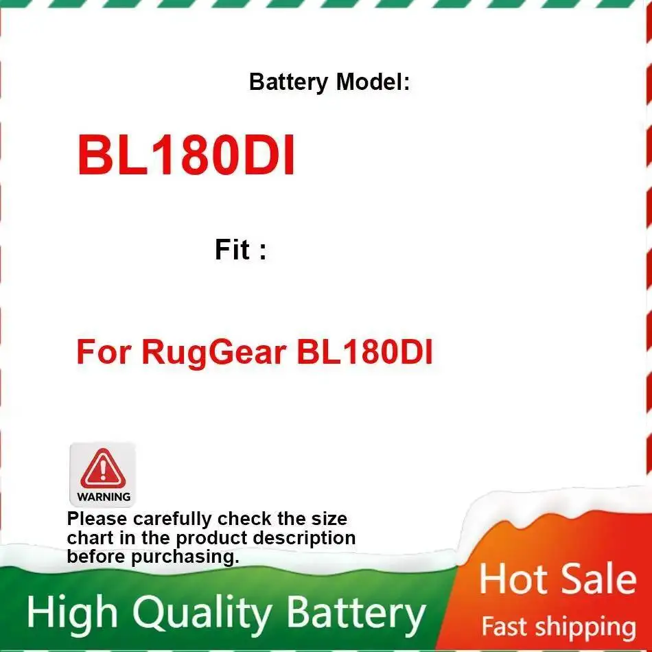 

Для Ruggear BL180DI аккумулятор мобильного телефона 1800 мАч безопасный и надежный