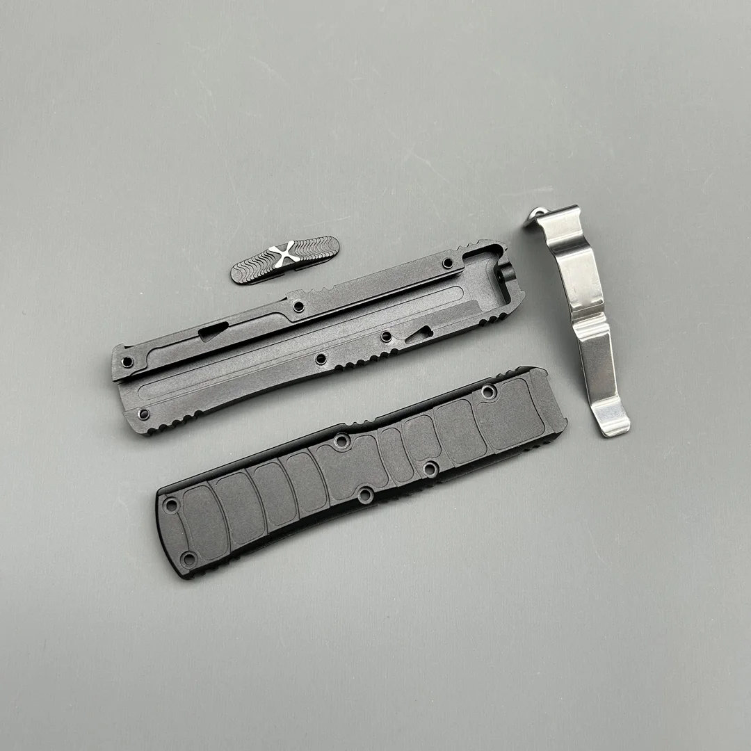 سكين الألومنيوم للطيران باستخدام الحاسب الآلي ، معدات تكتيكية ، البقاء على قيد الحياة ، في الهواء الطلق ، التخييم ، الدفاع ، جيب ، أدوات EDC ، OTF ، MiT ، UTX 85 ، أجزاء سكين #3