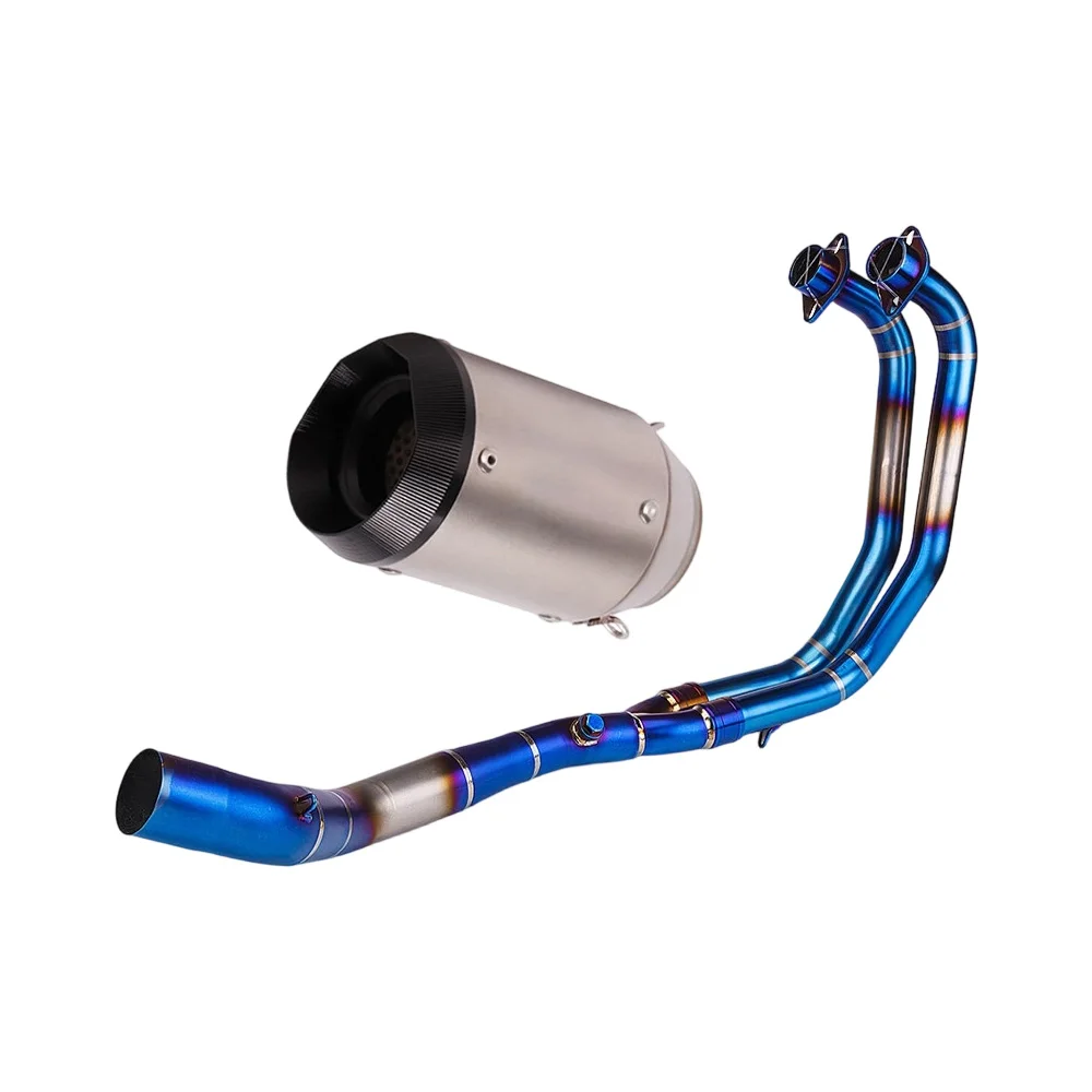 Auspuffanlagen, Auspuffkrümmer, komplettes System, Schalldämpfer für Yamaha MT-03 2021-2024, YZF R3 Auspuffrohre – Detail 2