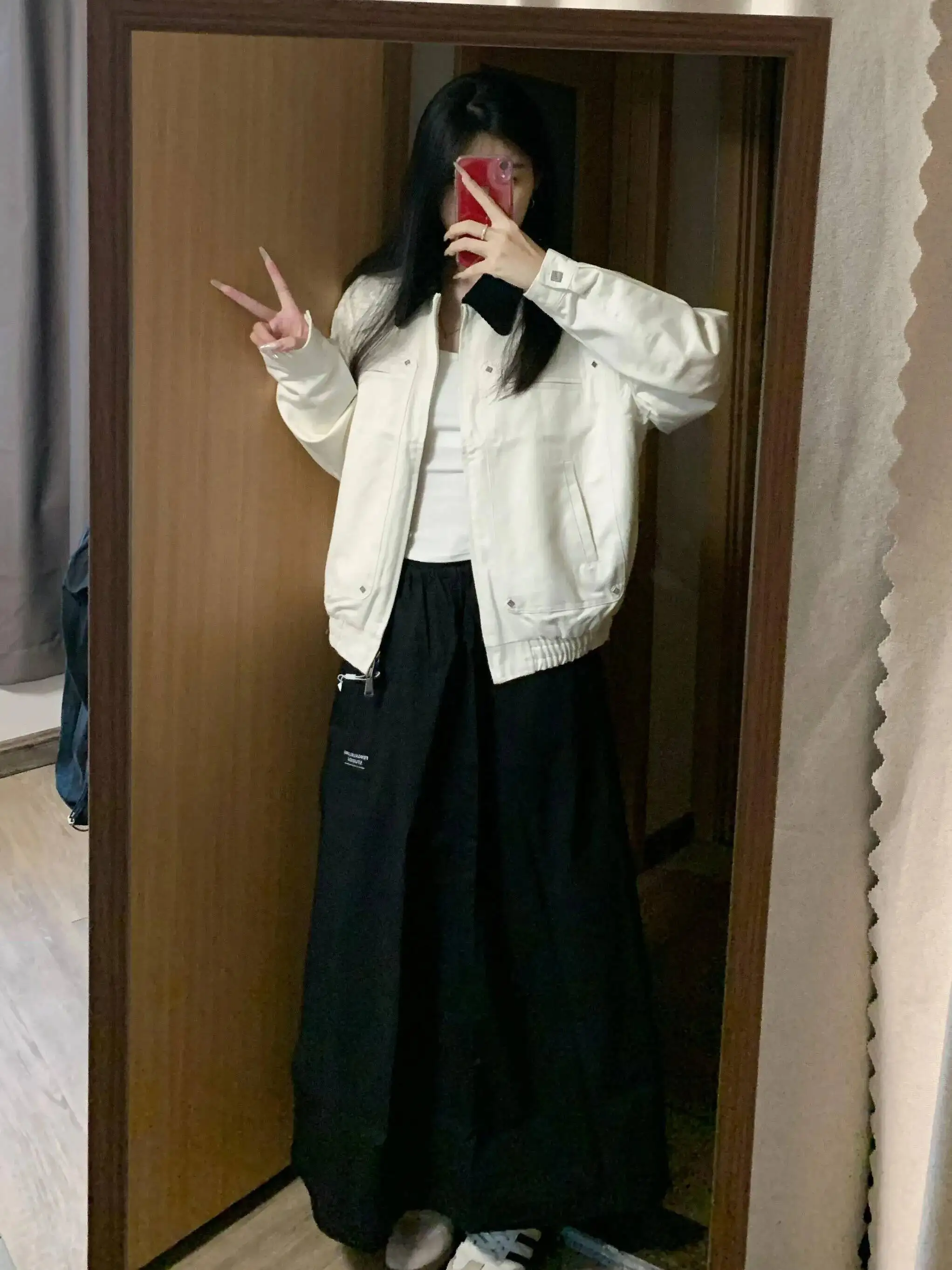 

Retro Barn Lapel Women's Loose Fit Autumn New Arrival Top Button Zipper Color Ladies Coat