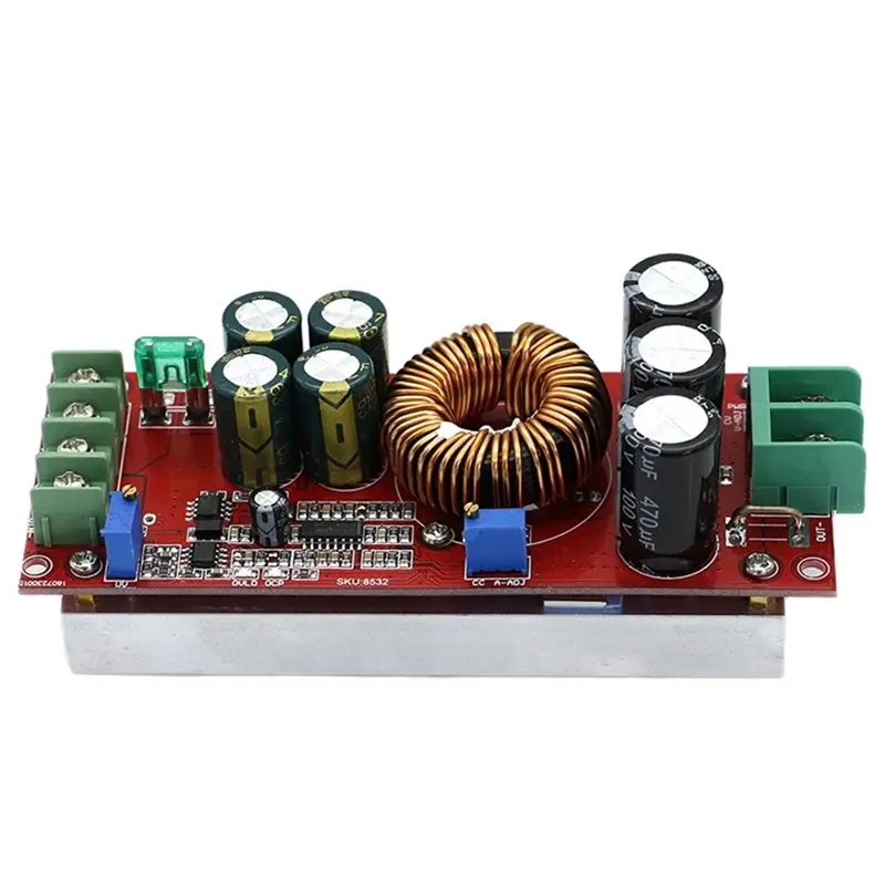 CJSD-Step Up Buck Boost Converter Module 20A 1200W 8-60V To 12-83V DC-DC Conversion 1PC