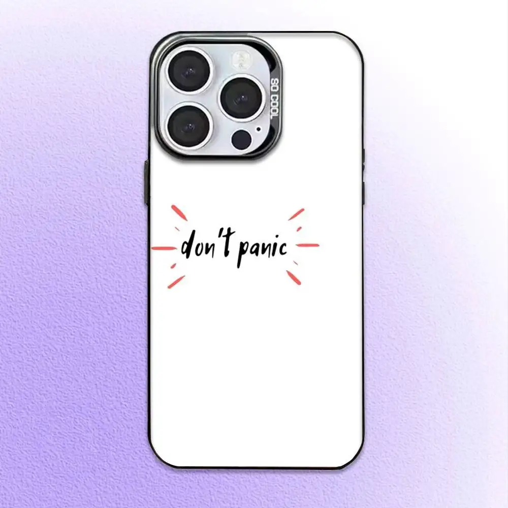 حافظة هاتف لا داعي للذعر لهاتف آيفون 17،16،15،14،13،12،11 بلس، برو ماكس، غطاء مقاوم للصدمات غير لامع