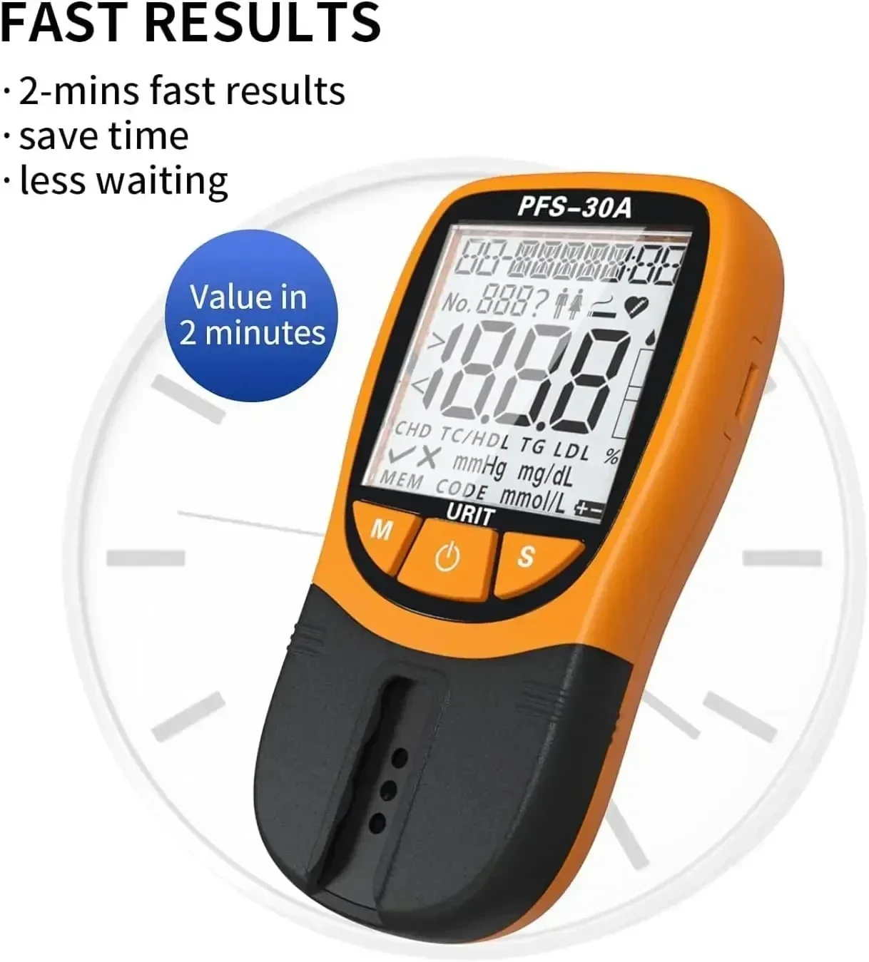 

Детектор липидов в крови оснащен 10 полосками обнаружения холестерина **Магазин оборудования Zeyasen