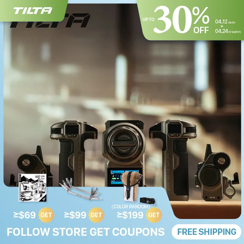 

TILTA Nucleus-M2 Pro Беспроводная система управления объективом Follow Focus WLC-T06 для DJI RONIN RS4/RS3 Arri RED Komodo | Полный комплект