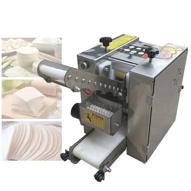 

Electric Dumpling Wrappers Maker Wonton Skin Slicer Machine Commercial Home Small Rolling Press 220v