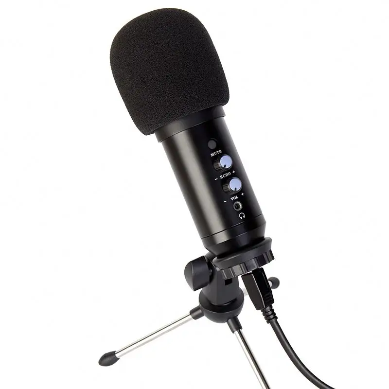 

Sound Quality Desktop Podcast Condenser USB Microphone for YouTube Gaming Live Stream Dubbing Recording