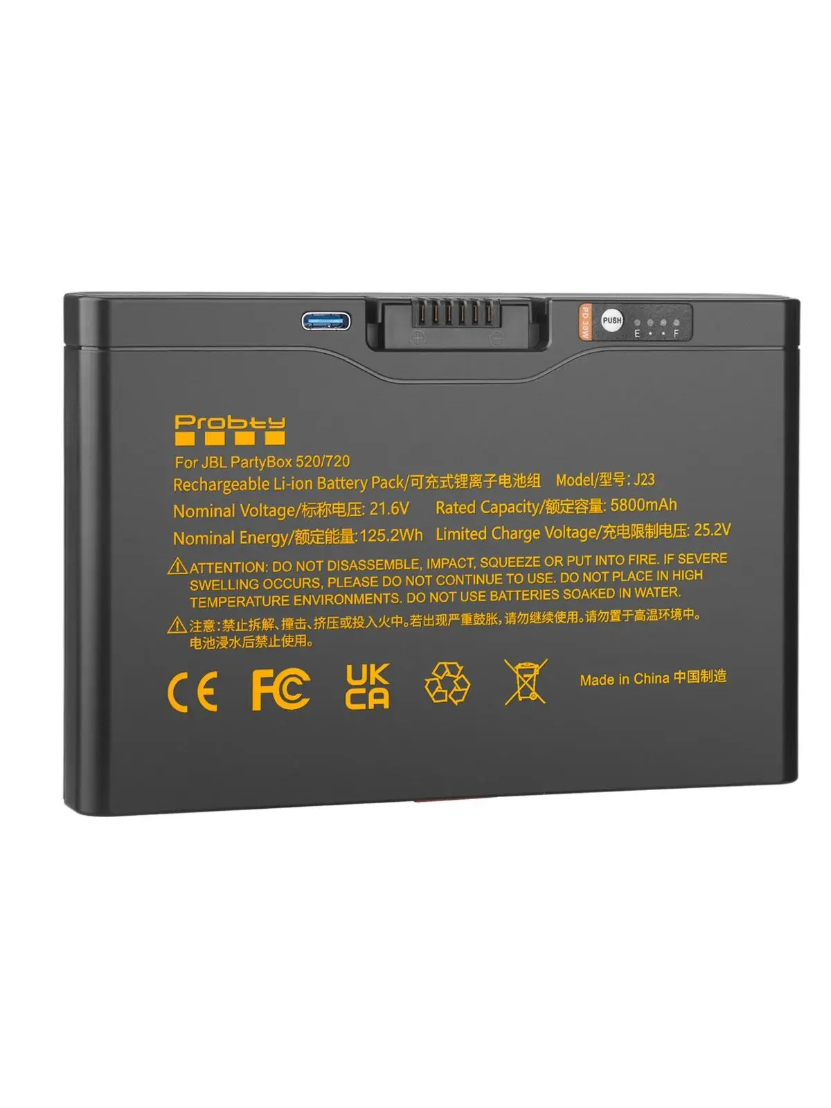 Akumulator 21.6V 5800mAh FG6CELL21700G do przenośnego głośnika JBL Partybox520 Partybox720 — 2