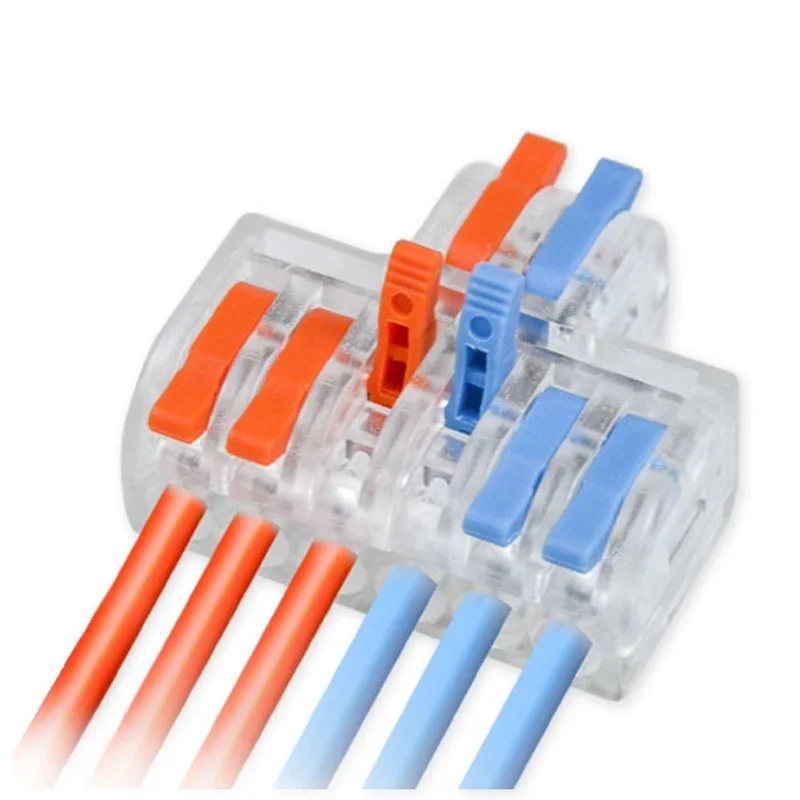 Mini Fast Wire Connector Universal Compact Splitter Lamp Wiring Cable Connector Push-in Conductor Terminal Block