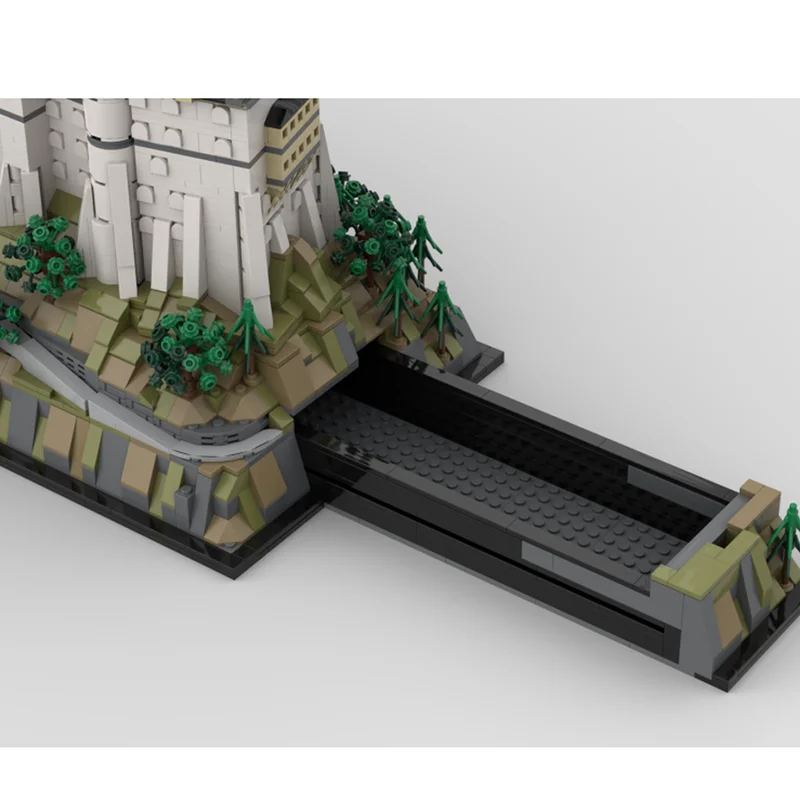 مدينة شارع عرض Moc قوالب بناء وحدات قلعة نيوشوانشتاين نموذج التكنولوجيا كتل عيد الميلاد لتقوم بها بنفسك لعبة هدايا البناء #2