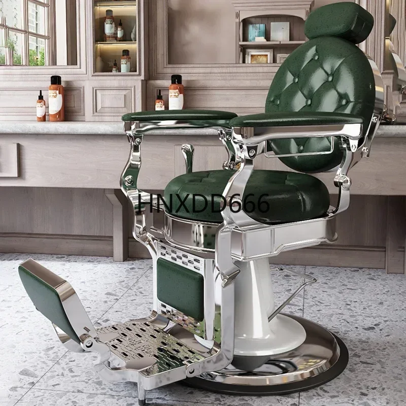 كرسي غسيل لصالونات التجميل، كراسي حلاقة احترافية لتدليك المكتب المنزلي، كراسي عتيقة، مصفف شعر أسود شديد التحمل