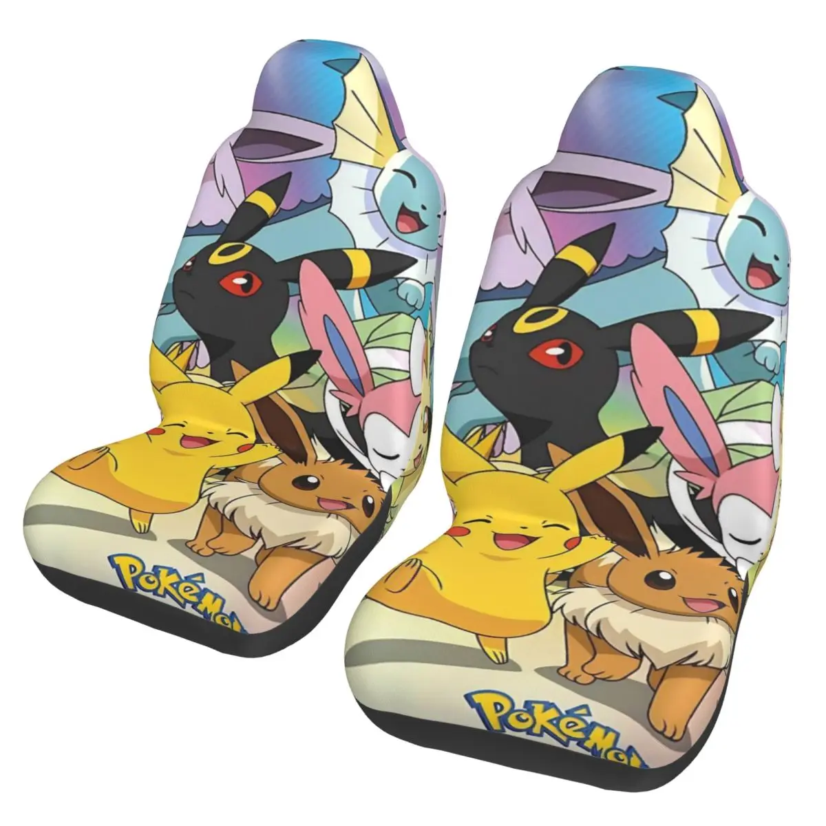 

Poke-Mon Cartoon Universal Car Seat Cover for most cars Women Eevee Game Seat Cushion/Cover Polyester Hunting