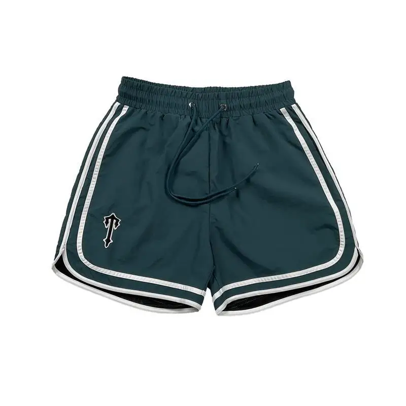 

American High Street Summer Embroidered Loose Casual Color Blo orts Me Qui Dry Beach Pants Trendy Youth Energy