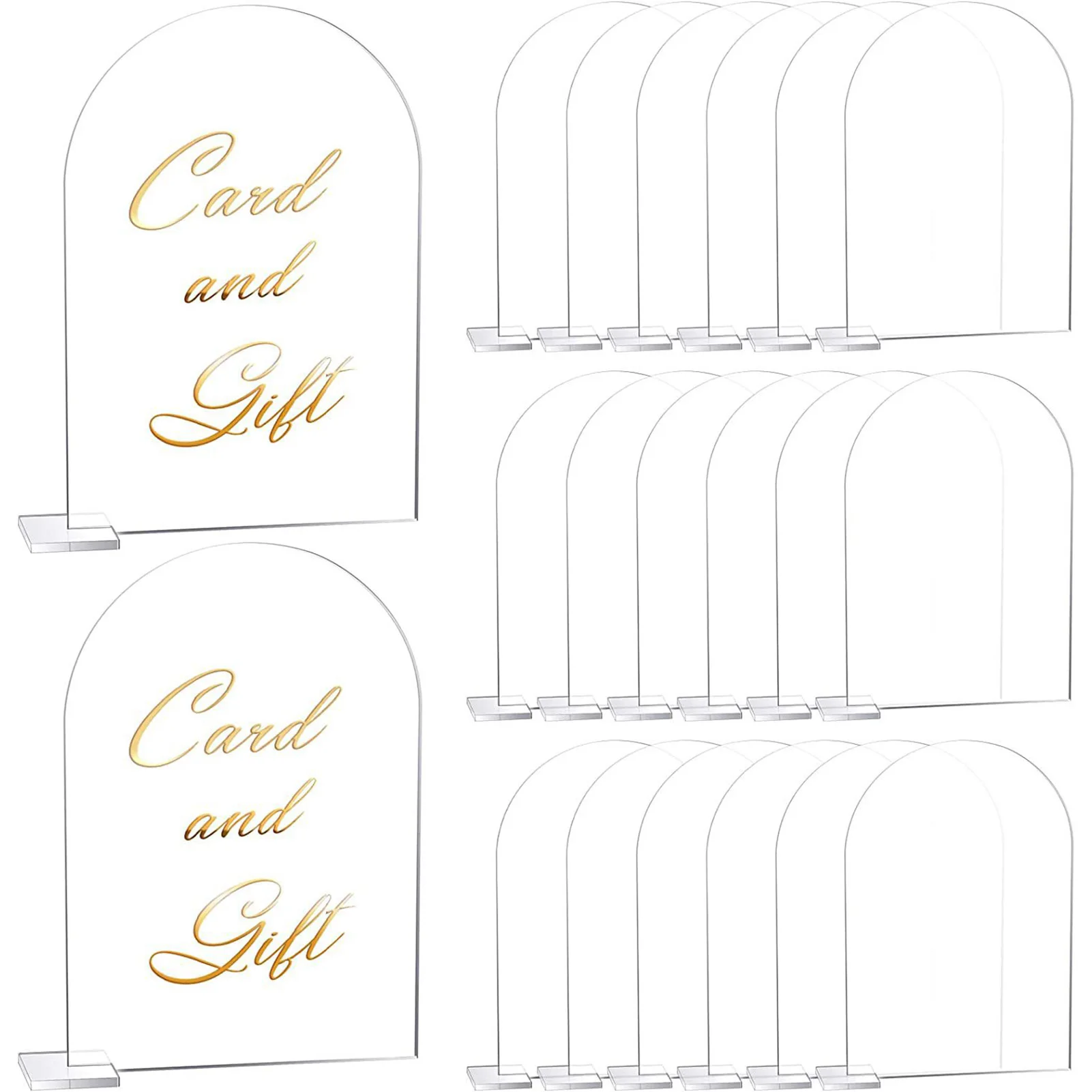 

Clear Display Signs With Stands Easy To Install Long Serving Time Table Stand Suitable For Birthdays Engagement Parties Xuan-us