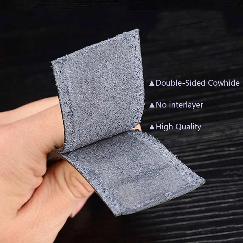 2,4 2,8 3,0 3,2 3,5 3,8 cm Breite Echter Gürtel Keine Schnalle Männer Dornschließe Leder Schwarz Rindsleder Gürtelkörper ohne Schnallenriemen – Detail 3