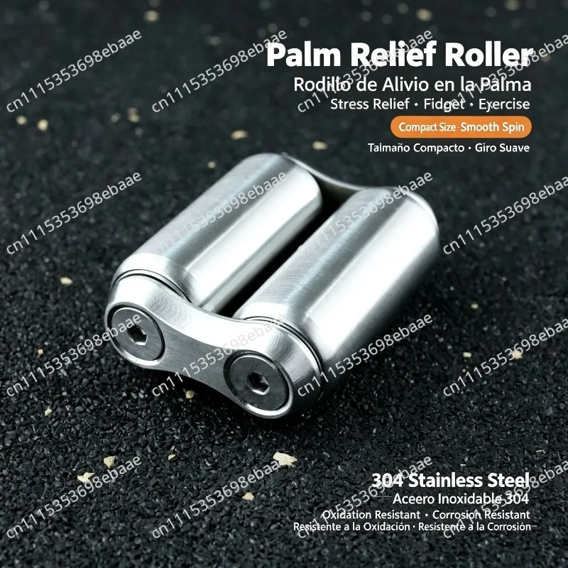 Stainless Steel Palm Roller Massager Hand Joint Trainer Stress Relief Finger Exercise Tool