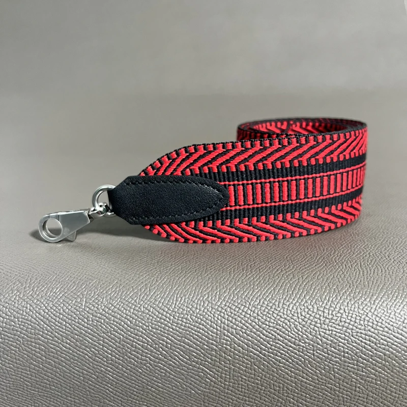 New 5cm Wide Steel Buckle Genuine Leather Hand Sewn Suitable For Kelly Bags, Shoulder Straps, Bag Accessories