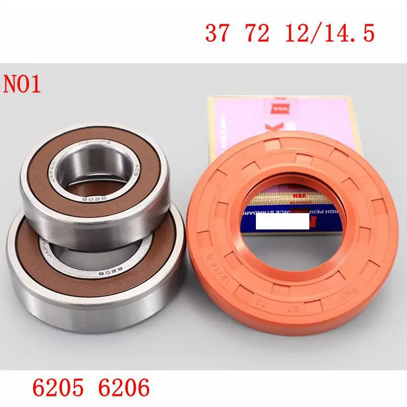 For sanyo drum washing machine Water seal and bearings 6203 6204 6205 6206 6207 6305 6306 6307 Oil seal Sealing ring parts