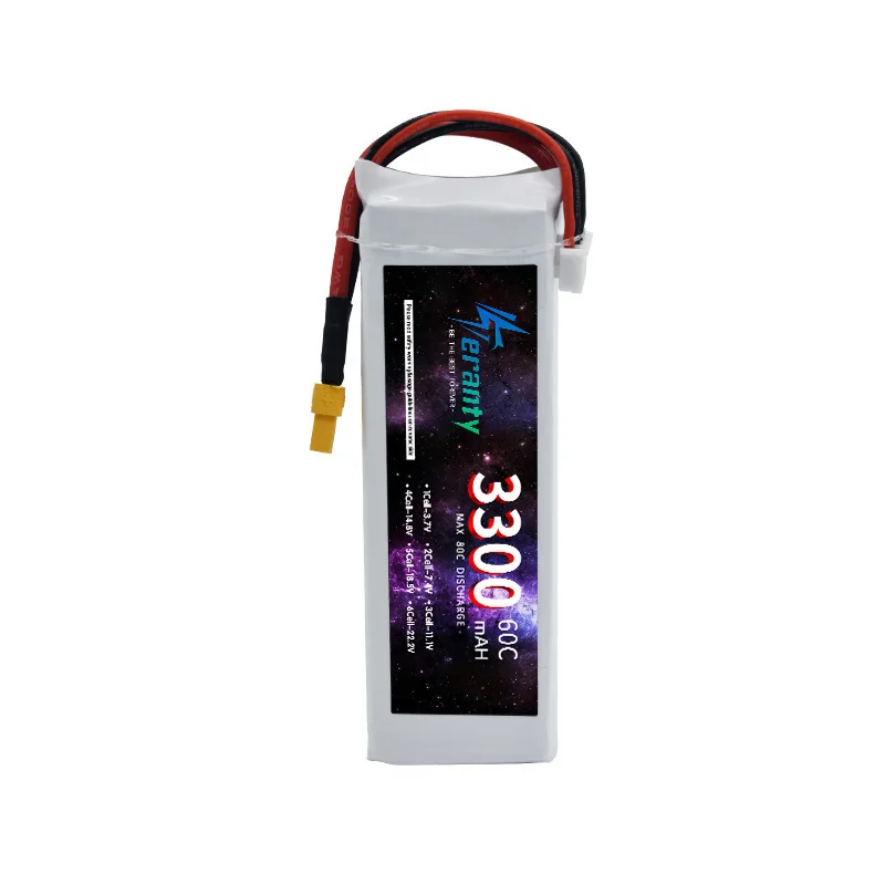 11.1V 3300mAh 60C Toy Model Battery for Fixed-wing UAV Model Aircraft Model Replacement Rechargeable Lipo Battery