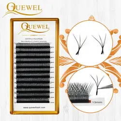 Quewel W Shape estensioni ciglia individuali C/CC/D/DD doppia punta 0.07mm w-style nuovo Volume ciglia finte ciglia spesse naturali