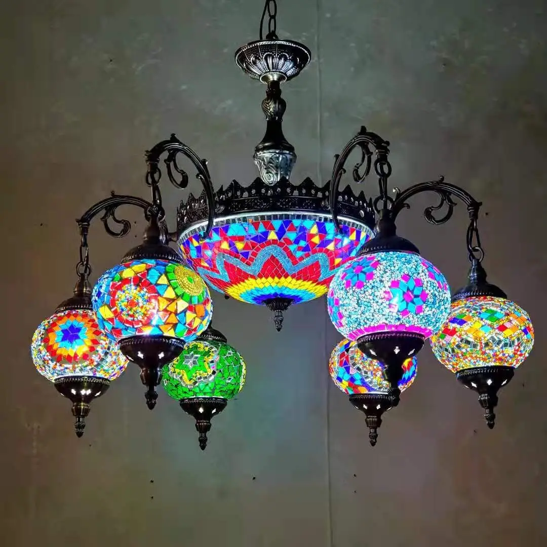 Exotic Southeast Asia Turkish Style Classical Homestay Retro Club Thai Domain Light Luxury Chandelier
