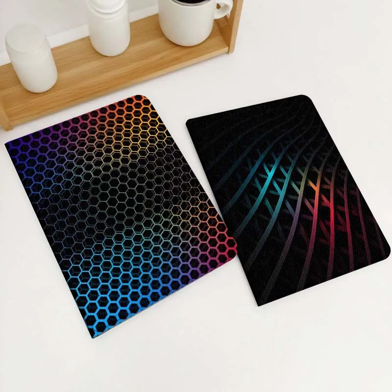 

Popular Wavy Colorful Lines Gift For Xiaomi Redmi Mi Poco Pad 2 5 6s 7 7s Ultra Pro Max 14 12.4 12.1 inch Soft Tablet Case