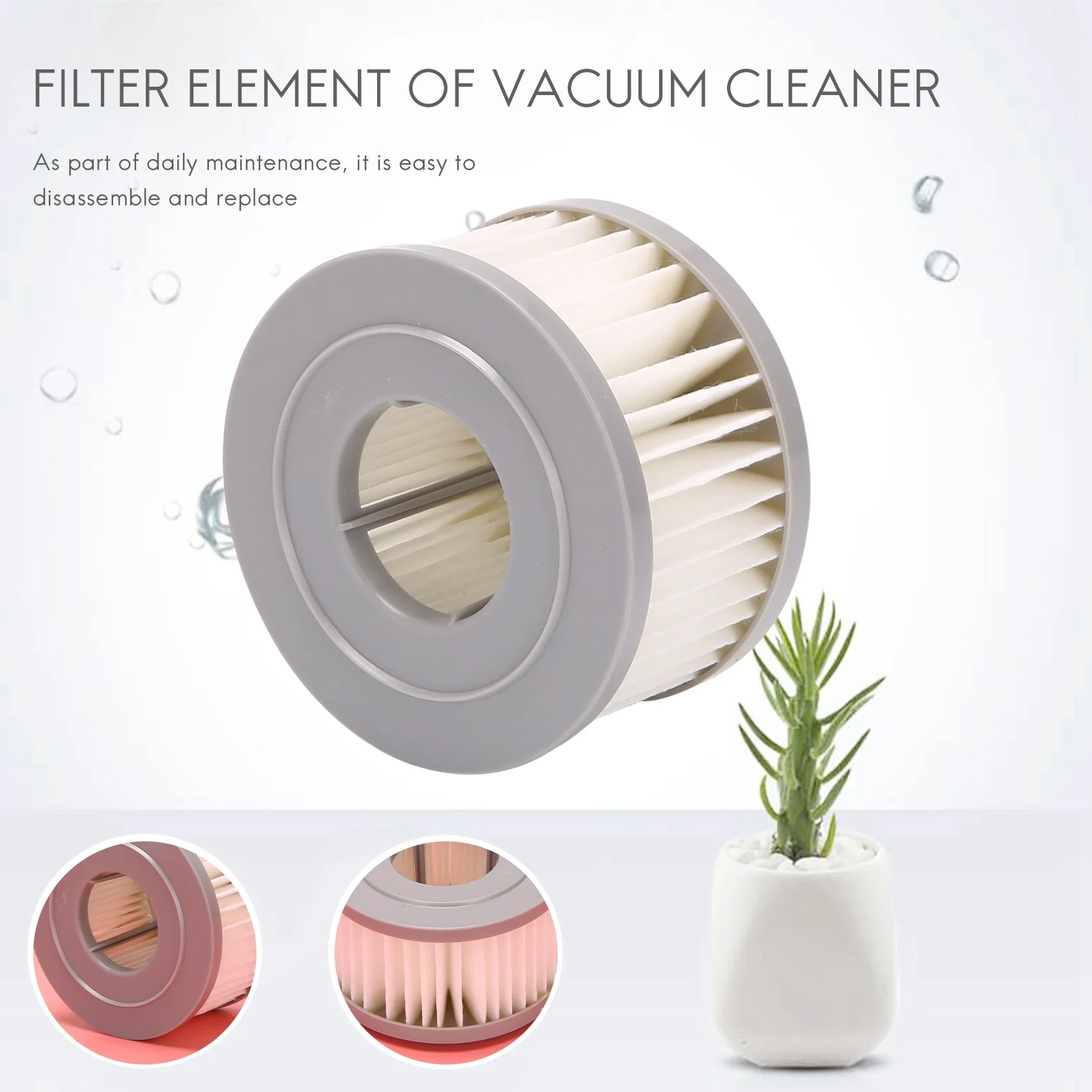 L65A 4 pacotes de filtro HEPA para Xiaomi JIMMY JV85 JV85 Pro H9 PRO aspirador de pó portátil sem fio