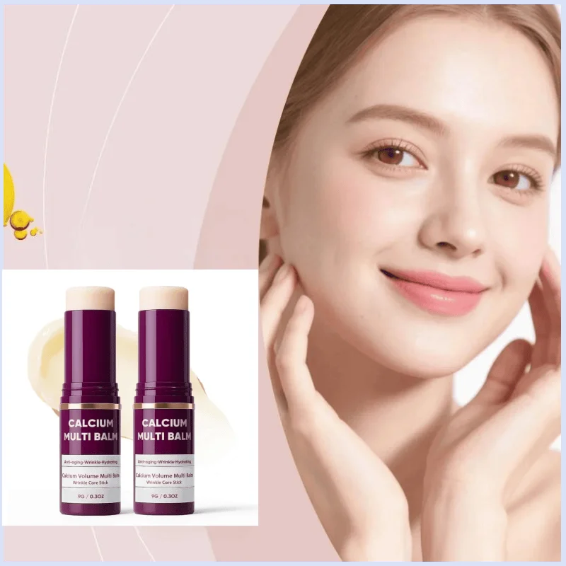 Calcium Volume Multi Balm Hydrating Anti Aging Fade Fine Lines Firming Skin Brightening Nourishing Collagen Moisturing Stick
