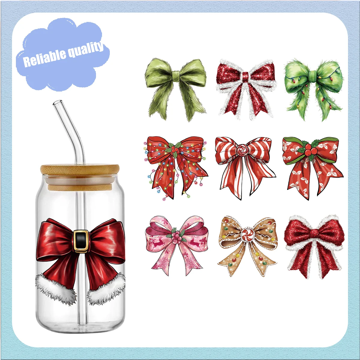 

Hallowen 's Day Bow Tie Theme UV DTF Cup Wrap Can DIY Waterproof Easy To Use Custom Decals bulk dtf wraps Stickers