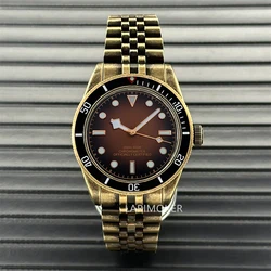 Bronze 39mm Vintage Mechanical Diving men's watch Dome sapphire Glass Jubilee Bracelet NH35/PT5000 automatic movement