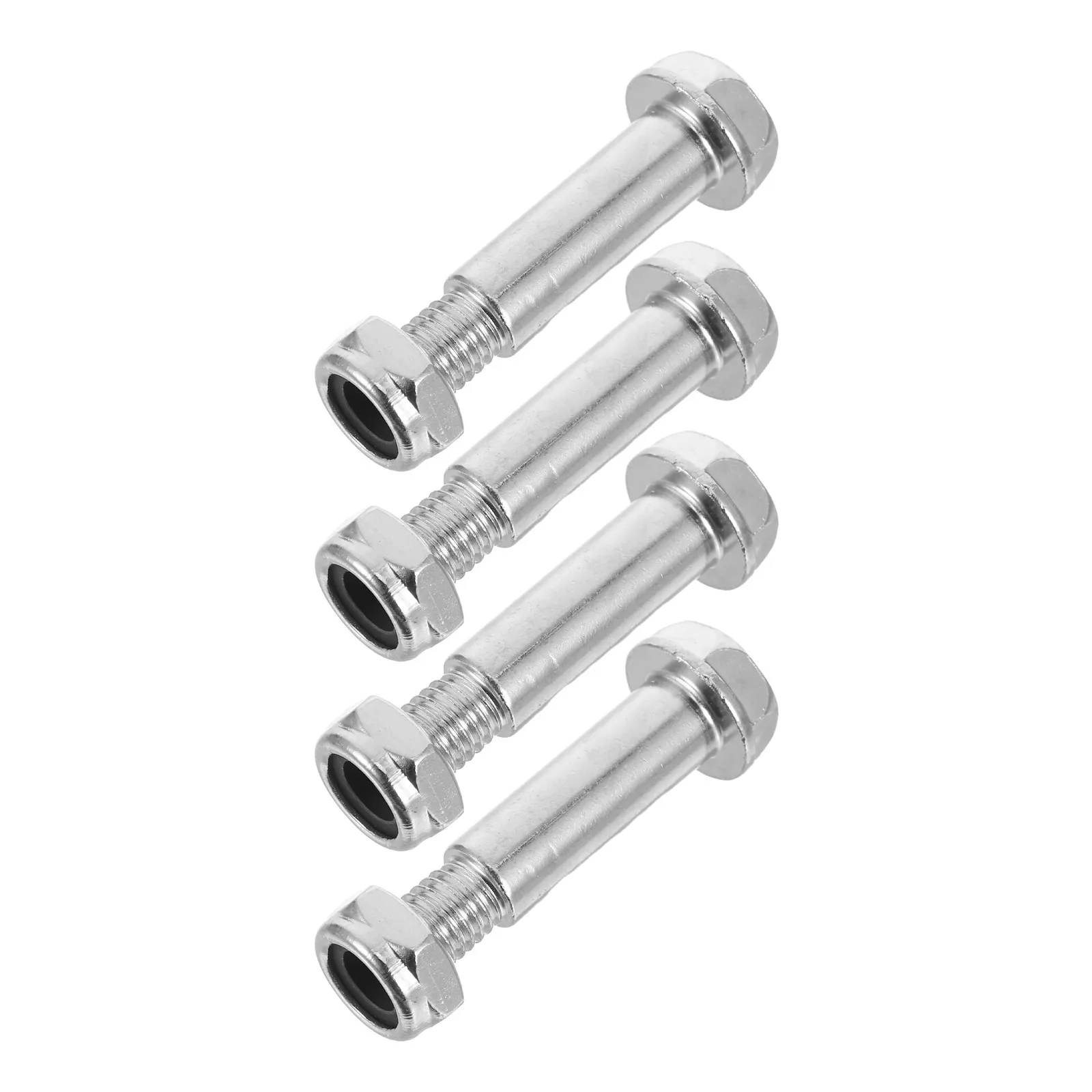 4Pcs Silent Air Compressor Parts High Strength Wheel Bolt Nut Replacement Secure Fit for Industrial DIY Pneumatic Wheel