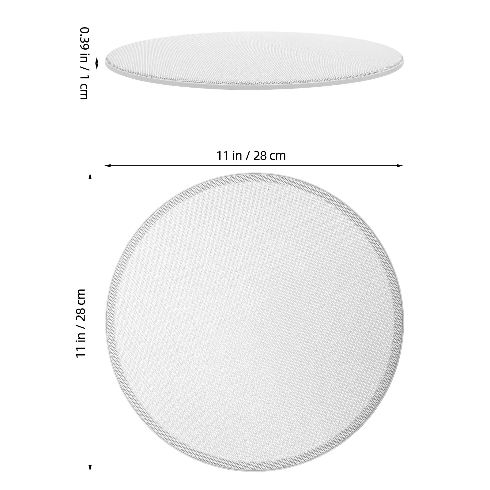 Round White Ceiling Speaker Grill Covers 6.5 Inch Universal Flush Mount Speaker Mesh Protective Case for Home Rv Theater Audio