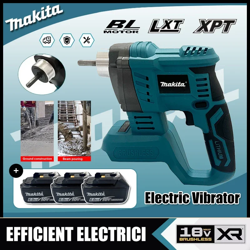 makita-cordless-electric-concrete-vibrator-concrete-compactor-concrete-brushless-high-power-mixing-power-tool-for-18v-battery