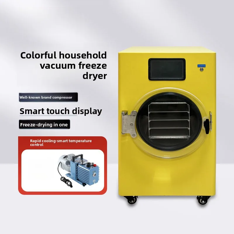 

Freeze Dryer Household Small Energy-Saving Vacuum Chinese Herbal Medicine Pet Snacks Cordyceps Fruit Liquid Commercial Drying