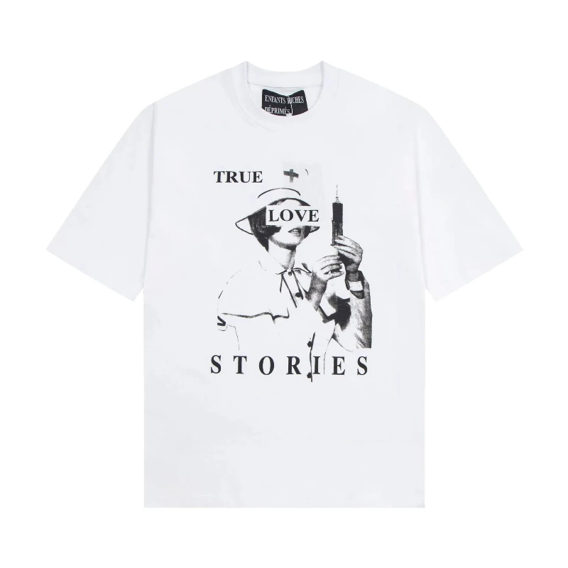 High Street Summer New Printed Streetwear T-shirt Punk Style Y2k Hip Pop Casual Oversized Short Sleeve Men's tops