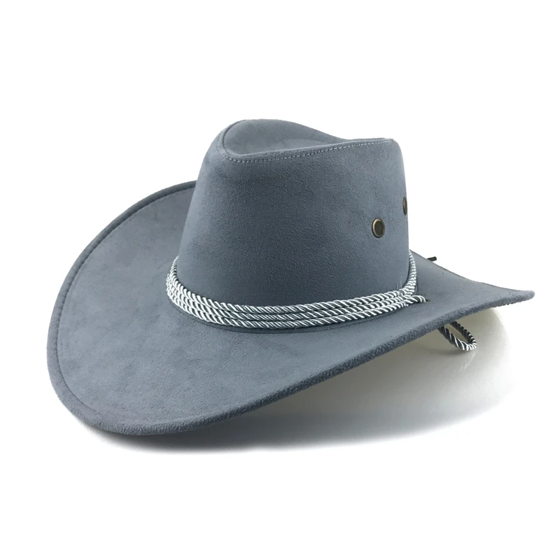 Retro Jazz Hat Wide Brim Trendy Basin Hat Vintage Western Cowboy Hat All-match Surprise Gifts for Boyfriend Girlfriend Dropship