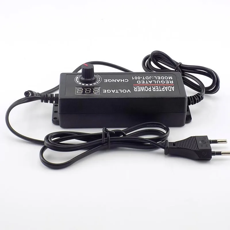 1/2/5pcs Adjustable Adapter AC 100-220V to DC 9-24V 3A 72W CCTV Camera Power Supply for Led Strip Light Display Screen 5.5*2.5mm