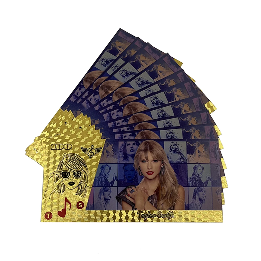 Ameriacan pop Singer Taylor 24K Gold Banknotes One of The Most Influential Singers Commemorative Ticket Souvenir Gifts for Fans